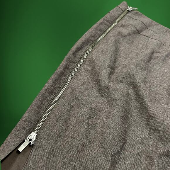 Banana Republic Wool Skirt Size 4 Tweed Twill A-Line Stretch Side Zipper Office - Picture 2 of 8